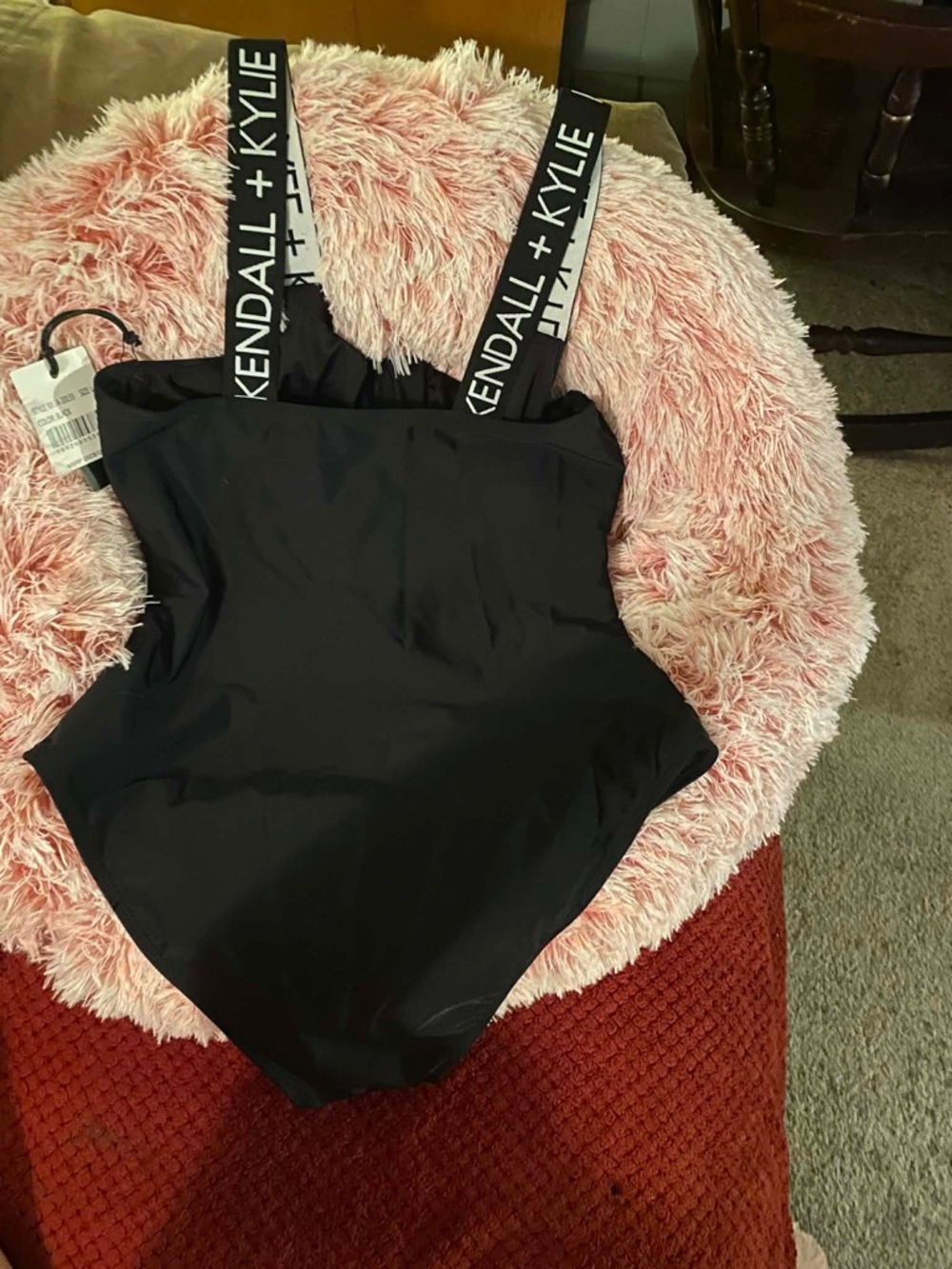 Kendall & Kylie Women’s Black One-Piece Swimsuit - Picture 2 of 2